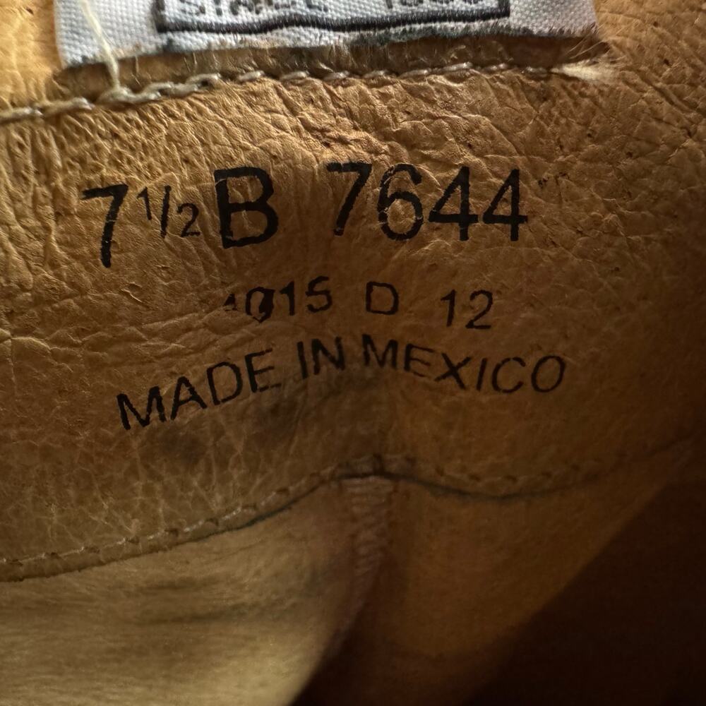 Frye Boots Melissa Trapunto Black Riding Equestrian Leather Pull On Size 7.5 B - Picture 12 of 13